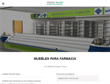 Tablet Screenshot of mueblesparafarmacia.com